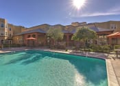 Thumbnail 14 of 22 - Pool with tables and seating at VINTAGE AT BOUQUET CANYON, Santa Clarita, CA 91350