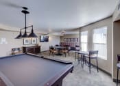 Thumbnail 15 of 22 - Pool table with seating area at VINTAGE AT BOUQUET CANYON, Santa Clarita, CA 