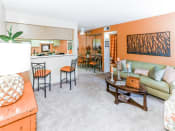 Thumbnail 25 of 41 - Pass through kitchen to living room of Country Club at Valley View Senior Apartments in Las Vegas, NV, For Rent. Now leasing 1 and 2 bedroom apartments.