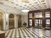 Thumbnail 27 of 32 - Ornate Marble Lobby with Tiffany Elevators  at Residences at Leader, Cleveland