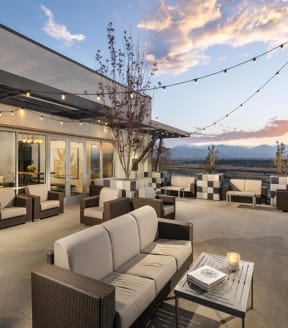 Rooftop Lounge at Parc West Apartments in Draper, Utah