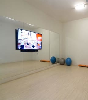 State Of The Art Yoga Room and Fitness Facility