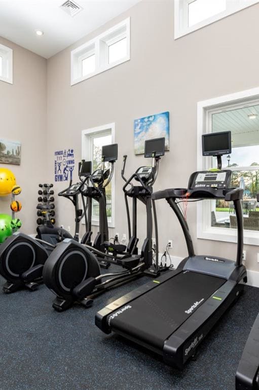 Fitness center at Westport Apartments, Norfolk