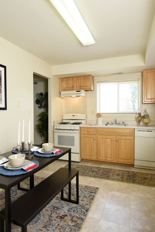 Large eat in kitchen  at Arbuta Arms Apartments*, Baltimore, Maryland