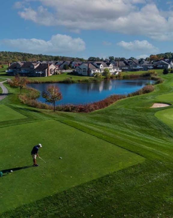 View from Champion Hills Golf Course greens towards Champion Reserve Townhomes