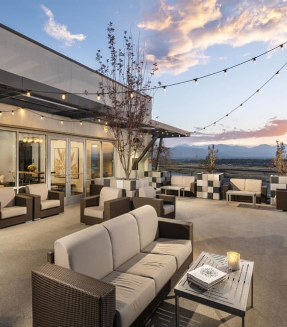 Rooftop Lounge at Parc West Apartments in Draper, Utah