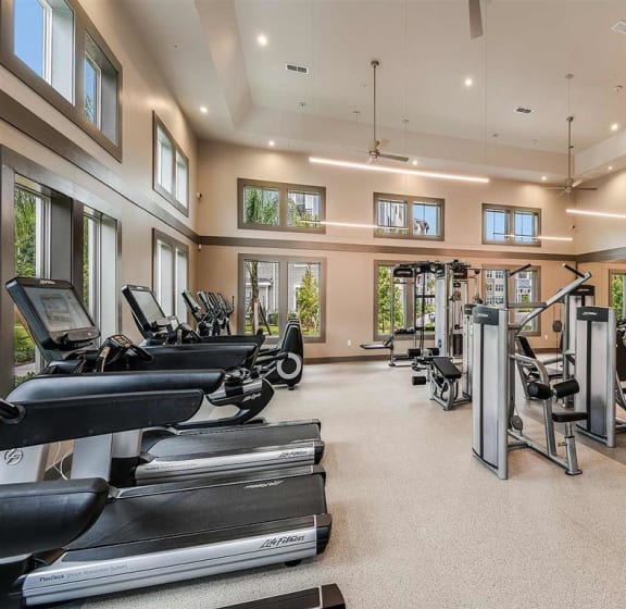 Professional Fitness Center at The Morgan Luxury Apartments in Orlando, FL