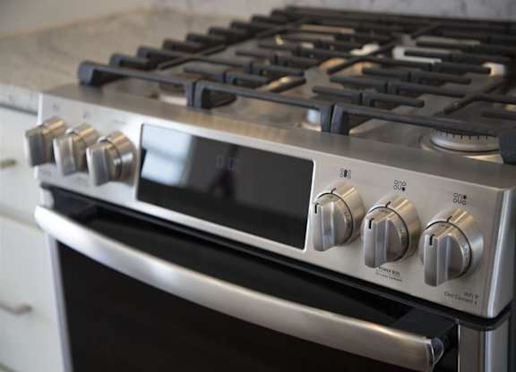 close up stove