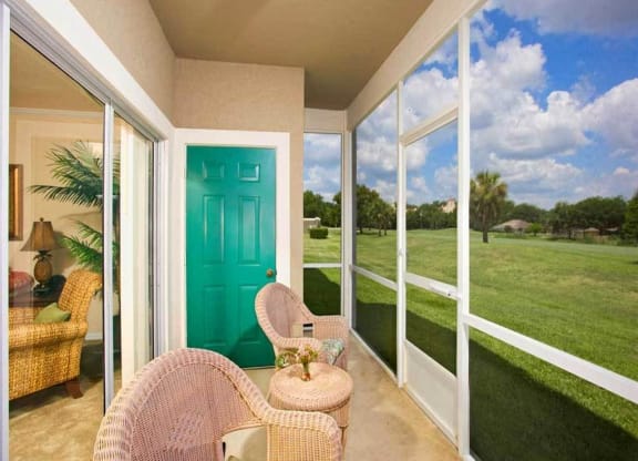 Balcony With Storage at Audubon Oaks, Lakeland, FL