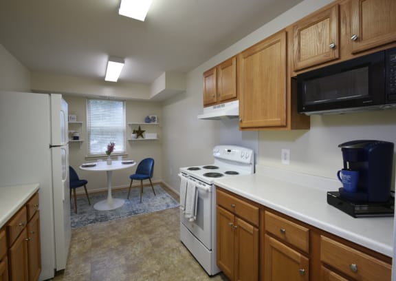 Refrigerator and Kitchen Appliances at Woodridge Apartments, Randallstown, 21133