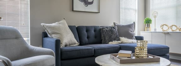View of living area of great room