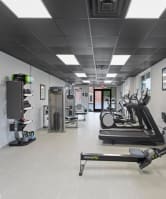 the gym is equipped with state of the art equipment at Courthouse Green Apartments, Chesterfield