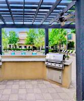 A picture of patio tables and chairs