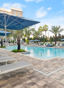 Resort-Style Heated Pool at The Marc Luxury Apts in Palm Beach County FL
