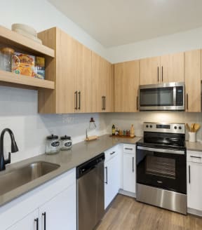 Beautiful New Kitchen with Energy Efficient Appliances at Parc Ridge Apartments