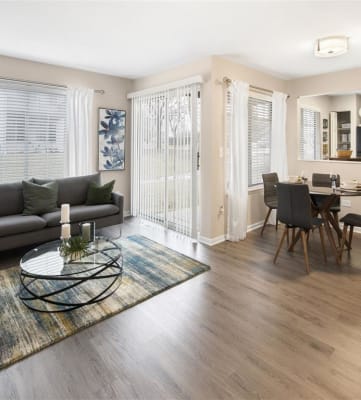 Living and dining area at The Winds at Poplar Creek, 1900 Windsong Drive, Schaumburg