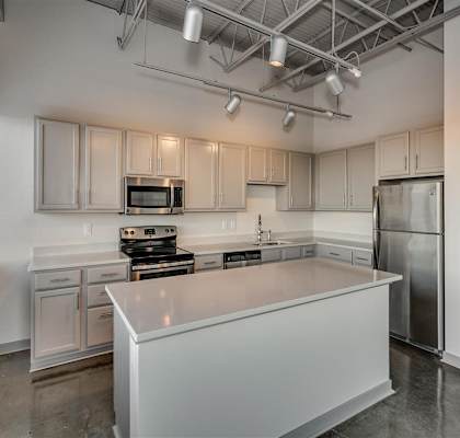 Kitchen at The Tower Apartments, Tuscaloosa, Alabama