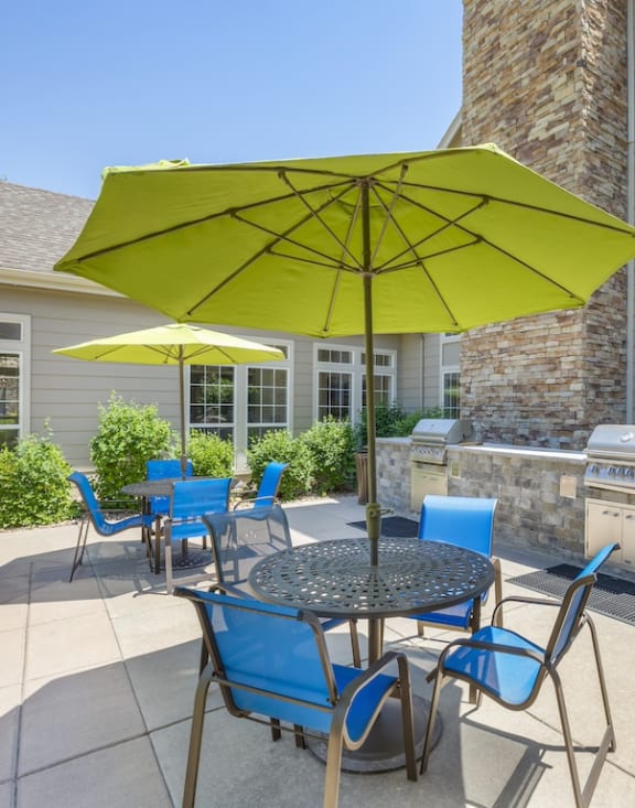 Patio Area at Trailside Apartments
