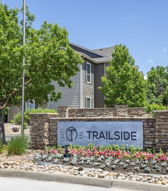 Entrance Sign to Trailside Apartments