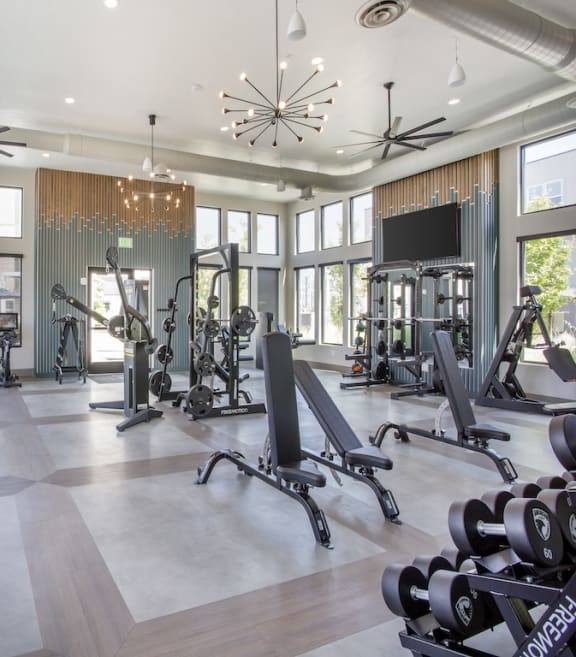 Fully Equipped Gym at The Austin Townhomes