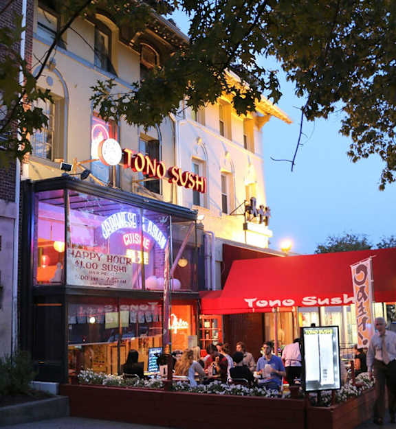 A Tono Sushi restaurant at Calvert House Apartments, Washington, DC