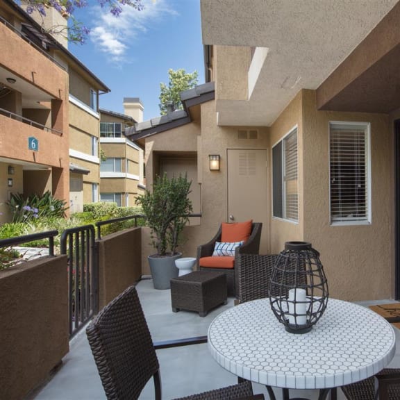 Patio at St. Moritz Apartments,, California, 92656