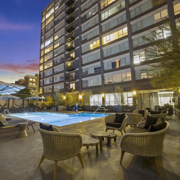 Pool at The View, LA, California, 90005