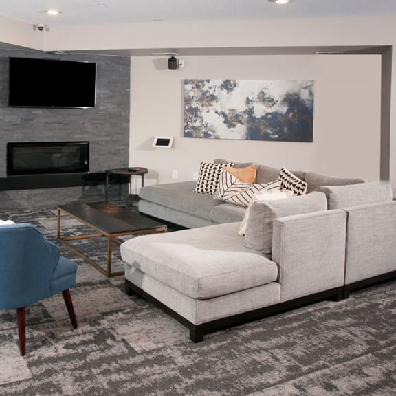 Spacious Living Room at Berkshire Central Apartments in Blaine MN