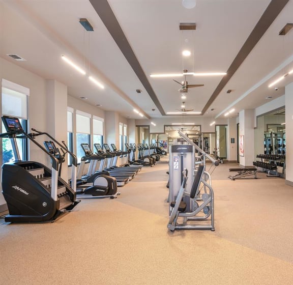 Professional Fitness Center at The Exchange Luxury Apartments in St. Petersburg, FL