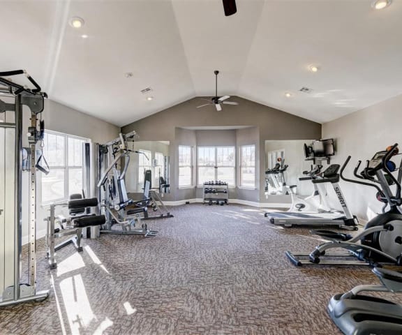  Residence at North Penn community fitness room with equipment