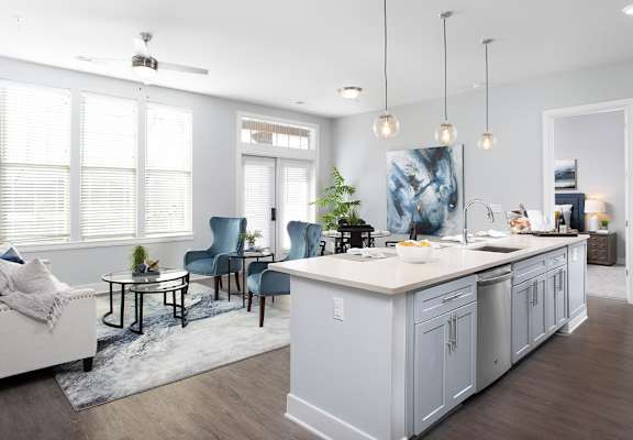 Living Kitchen Dinning at The Apartments at St. Marys, Raleigh, NC, 27605