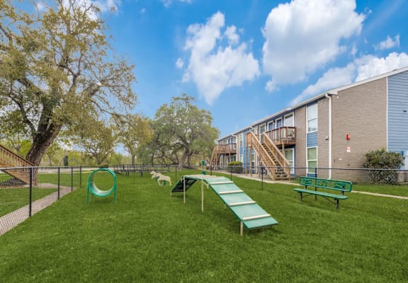 Dog Park at Hackberry Ranch Apartments, Clute