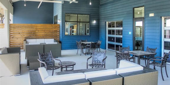 Outdoor Patio Area at Aviator at Brooks, San Antonio