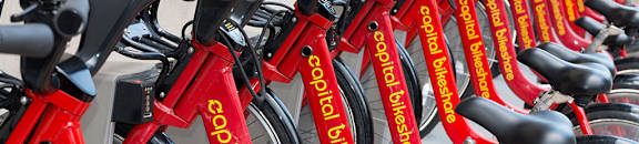 Capital bike share in foggy bottom at The 925 Apartments, Washington, DC,20037