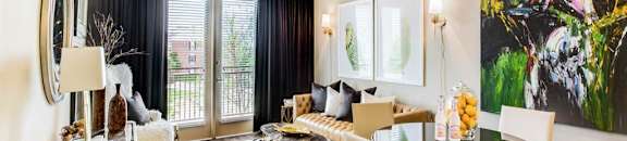 dining area with view to living room