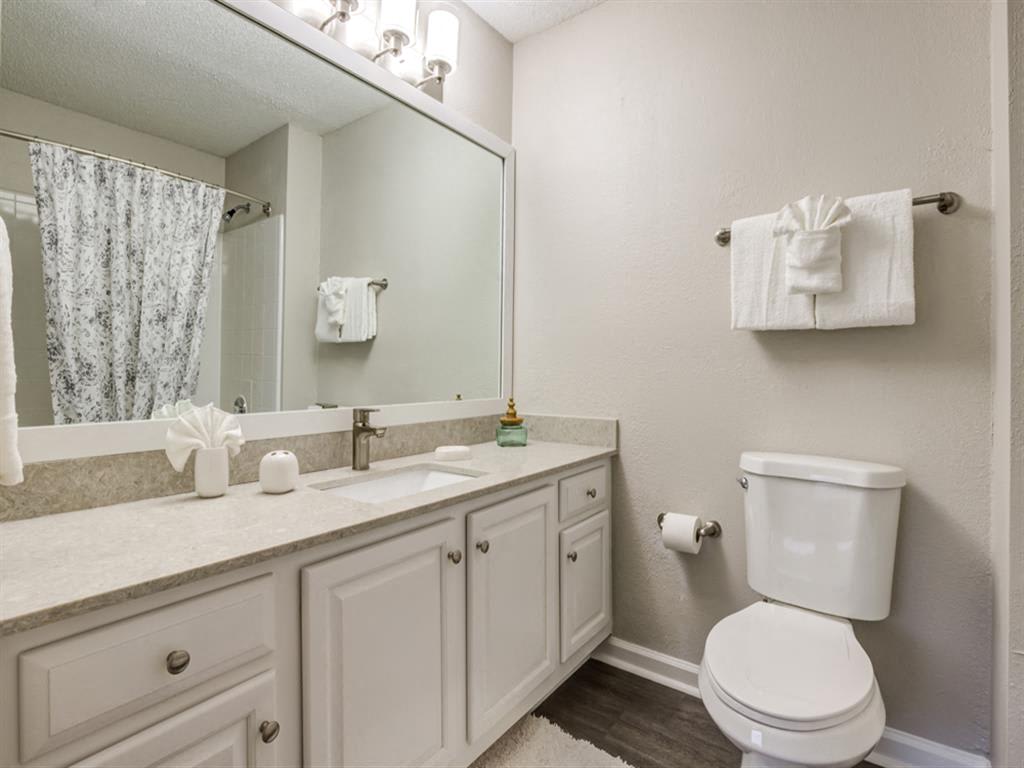 Crestmont at Thornblade Apartments bathroom storage - Greenville, SC