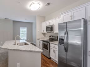 Kitchen at Mayfaire Apartments in Raleigh NC