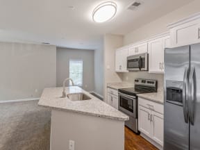 Kitchen at Mayfaire Apartments in Raleigh