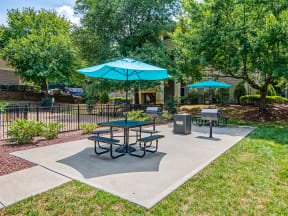 Grill area 3 at Mayfaire Apartments in Raleigh NC