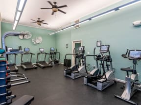 Gym at Mayfaire Apartments in Raleigh NC