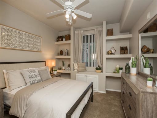 our apartments offer a bedroom with a king size bed at The Pavilions by Picerne, Nevada