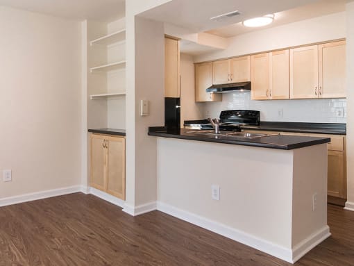 3 Bedroom Townhome dining and kitchen area, Crawford Square Apartments, Pittsburgh, PA