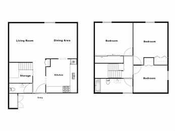 Floor Plan Townhouse - Variation A