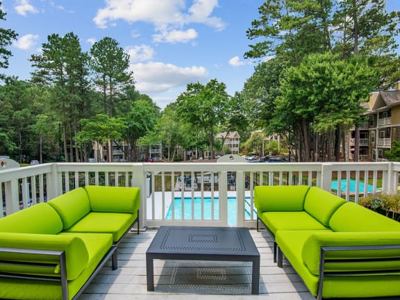 Patio at Sommerset Place Apartments