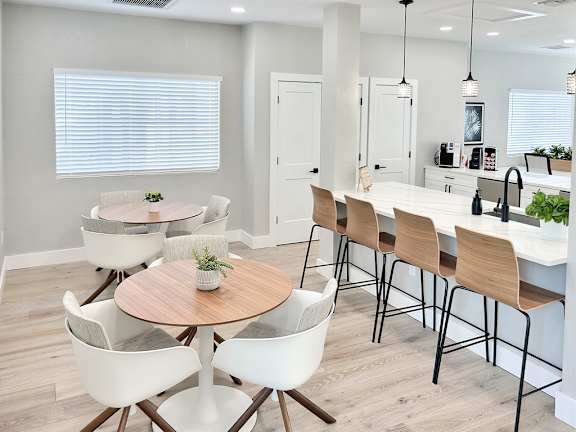  Clubhouse with kitchen and seating