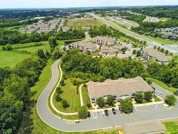 Aerial view of Legacy Concord Apartments