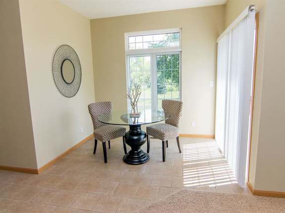 Dining Room Area at Cascade Pines Duplex Homes in Lincoln NE