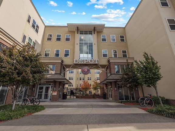 The Depot Apartments enterance
