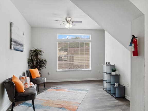 Stock image of couch and coffee table