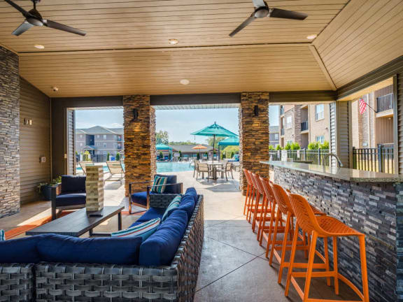 Pool Cabana & Outdoor Entertainment Bar at Evolve at Tega Cay, Fort Mill, SC